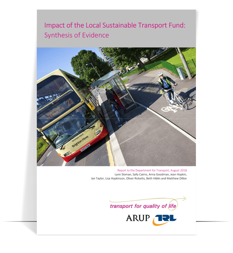 impact of the local sustainable transport fund synthesis of evidence