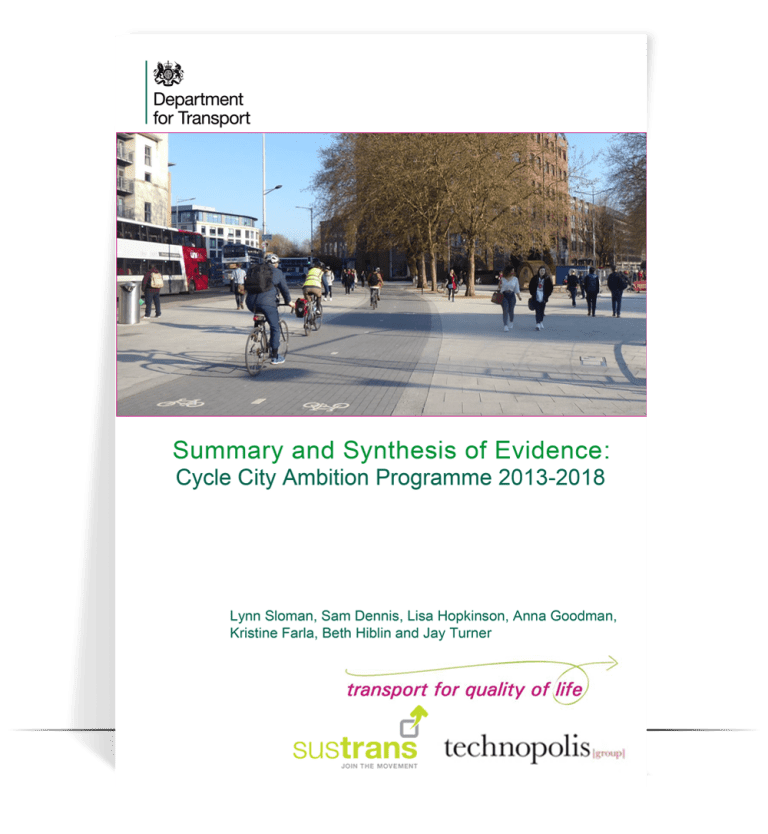 Summary and synthesis of evidence: Cycle City Ambition programme 2013-2018 
