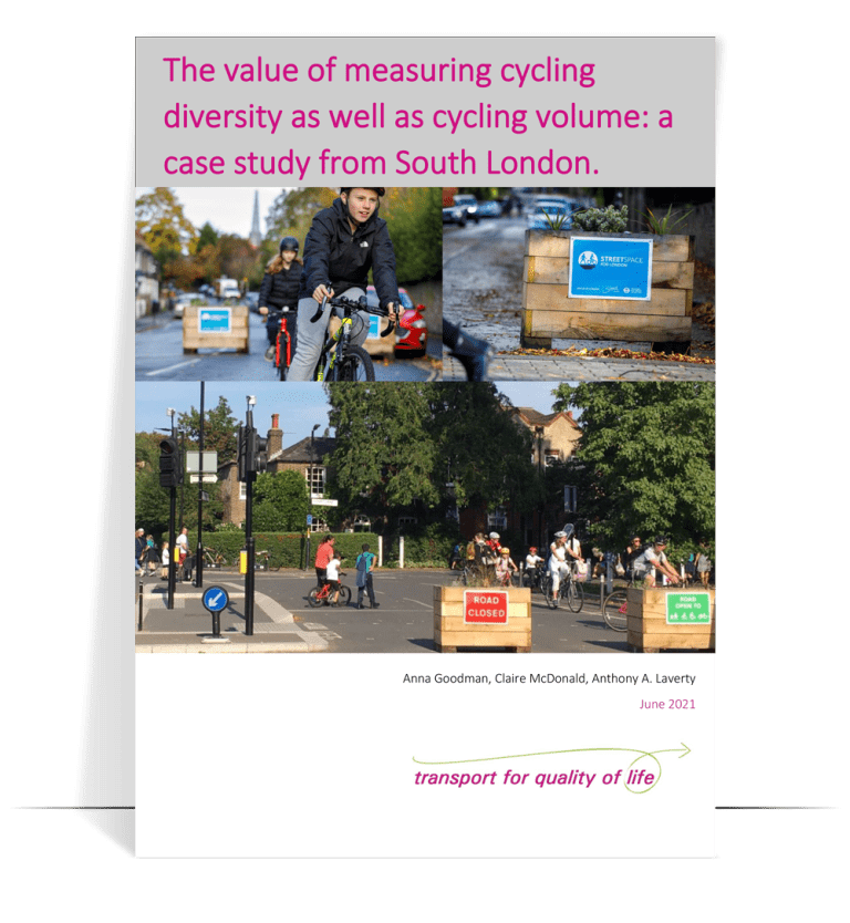 The value of measuring cycle diversity as well as cycling volume: a case study from South London