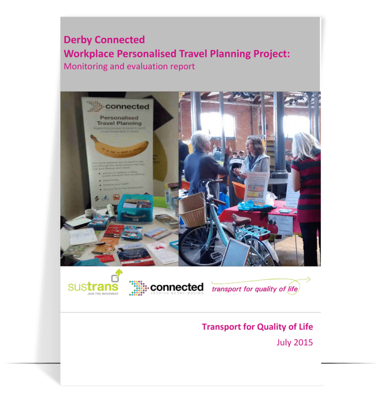 Derby Connected: workplace personalised travel planning project monitoring and evaluation report