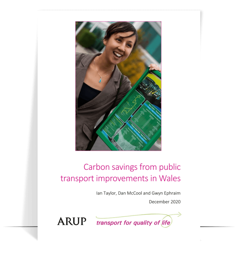 Carbon savings from public transport improvements in Wales